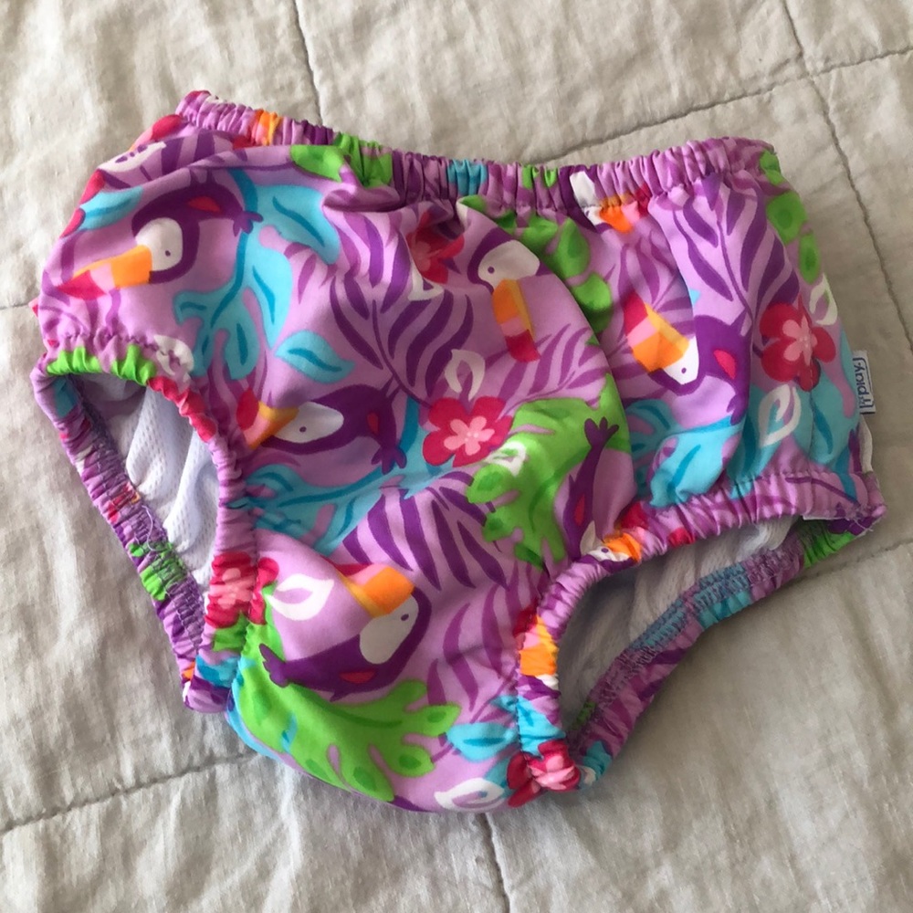 Girls reusable swim diaper